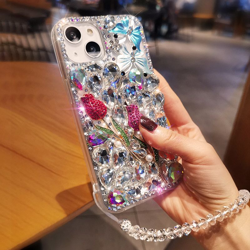 Pearl Blossom Crystal iPhone Case