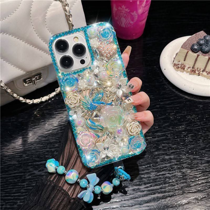 Luxury 3D Flower Phoenix Phone Case