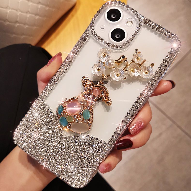 Crystal Jewel Floral Protective Cover - Diamond Edition